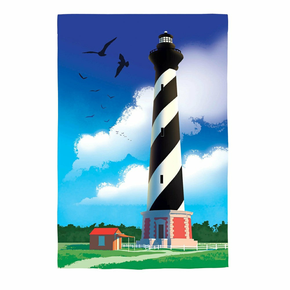 Plow & Hearth Hatteras Lighthouse Suede House Flag