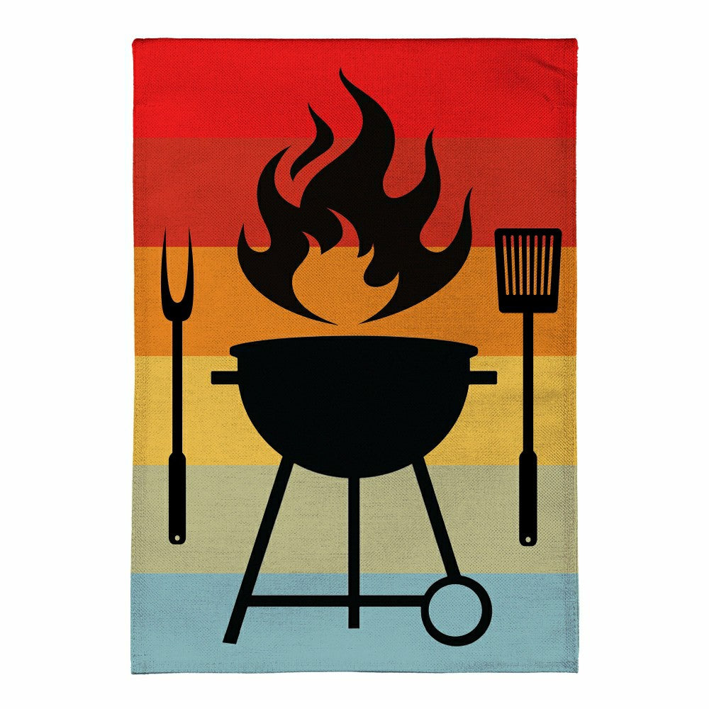 Plow & Hearth Burlap House Flag