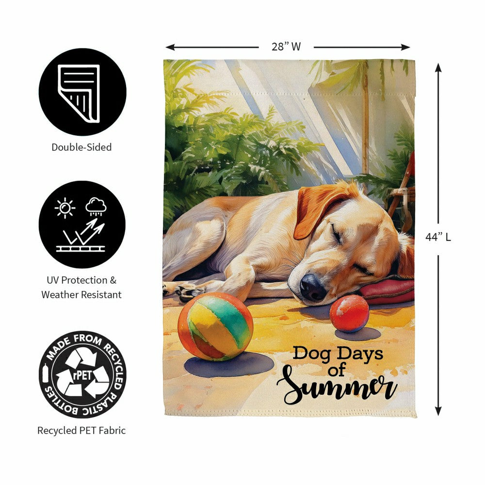 Plow & Hearth Dog Days of Summer Suede House Flag