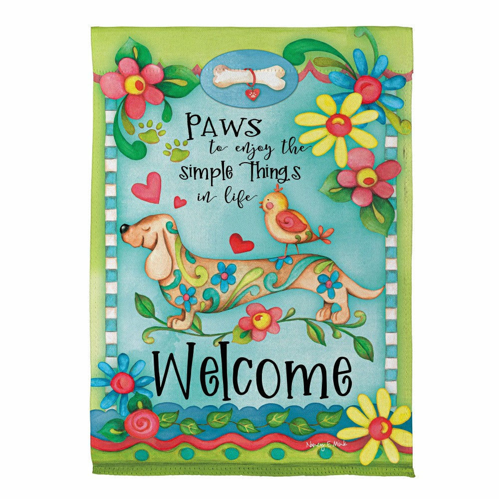 Plow & Hearth Dog Life Suede House Flag