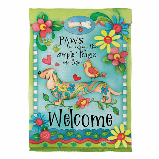 Plow & Hearth Dog Life Suede House Flag