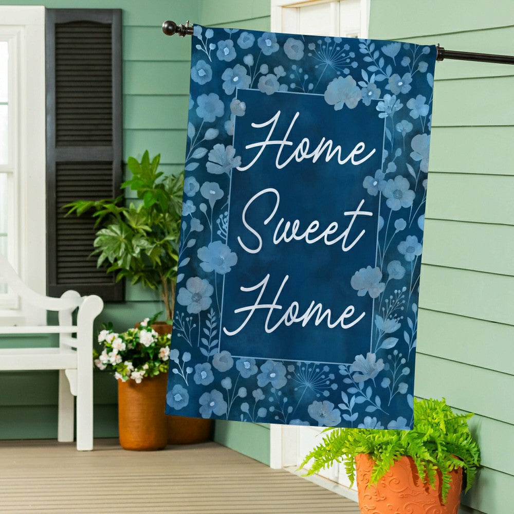 Plow & Hearth VivaStyle Gilded Meadow Burlap House Flag TWO