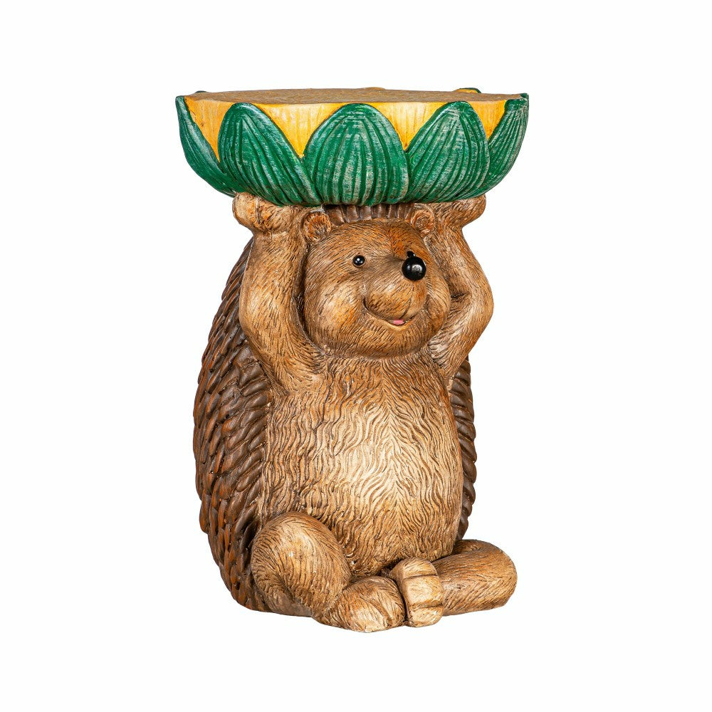 Plow & Hearth 17" Resin Hedgehog Patio Table