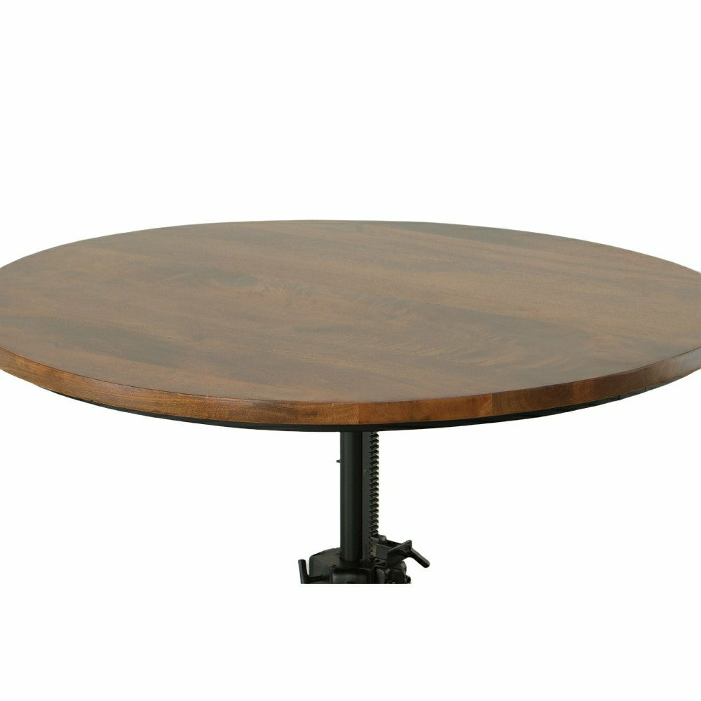 Plow & Hearth Bentley Adjustable Crank Table, Chestnut