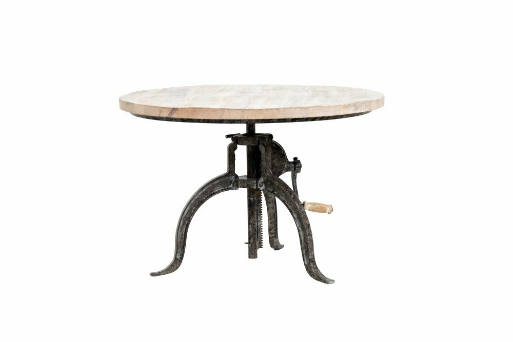 Plow & Hearth Riley Adjustable Height Rustic Coffee Table, Natural Driftwood