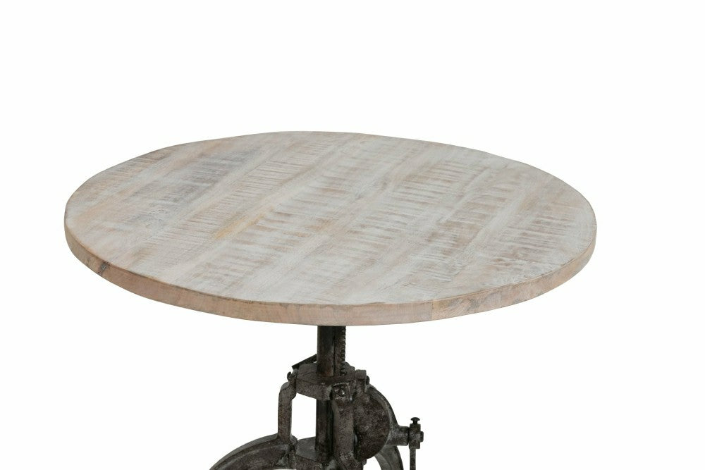 Plow & Hearth Riley Adjustable Height Rustic Coffee Table, Natural Driftwood