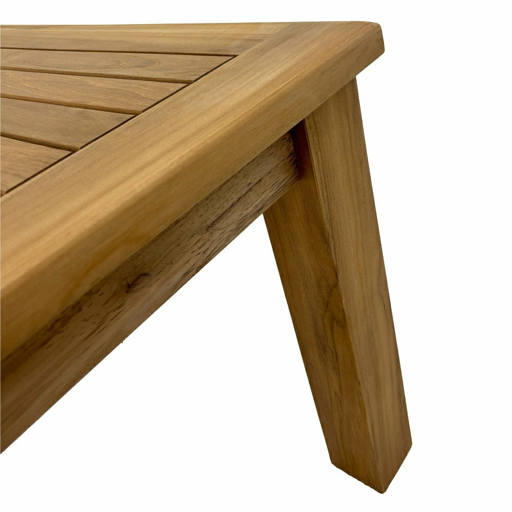 Plow & Hearth Kauai Natural Teak Indoor/Outdoor Coffee Table