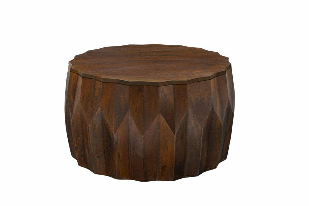 Plow & Hearth Lina Diamond Coffee Table, Walnut