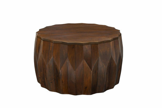 Plow & Hearth Lina Diamond Coffee Table, Walnut