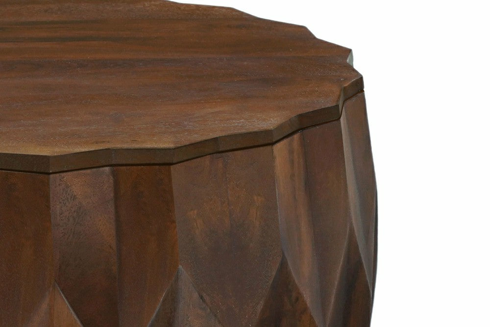 Plow & Hearth Lina Diamond Coffee Table, Walnut