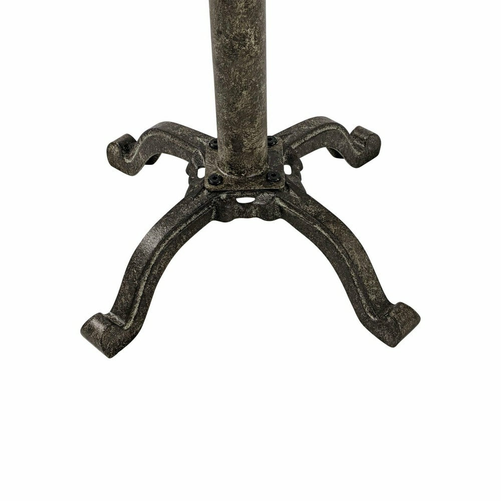 Plow & Hearth Colton Adjustable Vintage Table, Natural Driftwood Top