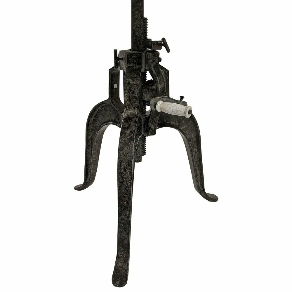 Plow & Hearth Bentley Adjustable Crank Table, Natural Driftwood
