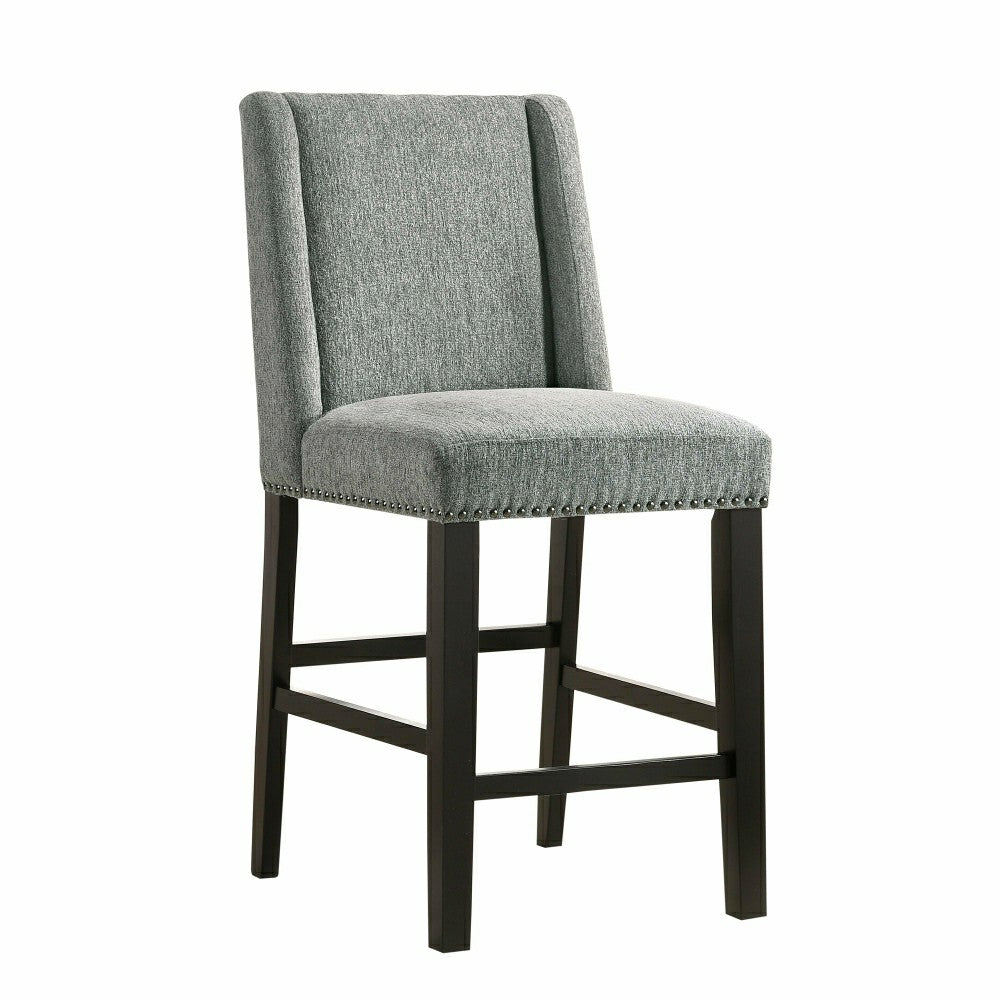 Plow & Hearth Upholstered Chair-Style 24" Counter Stools, Set of 2