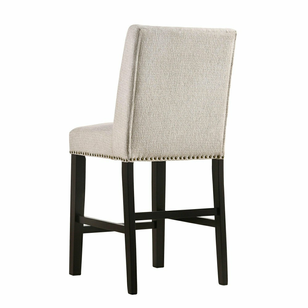 Plow & Hearth Upholstered Chair-Style 24" Counter Stools, Set of 2
