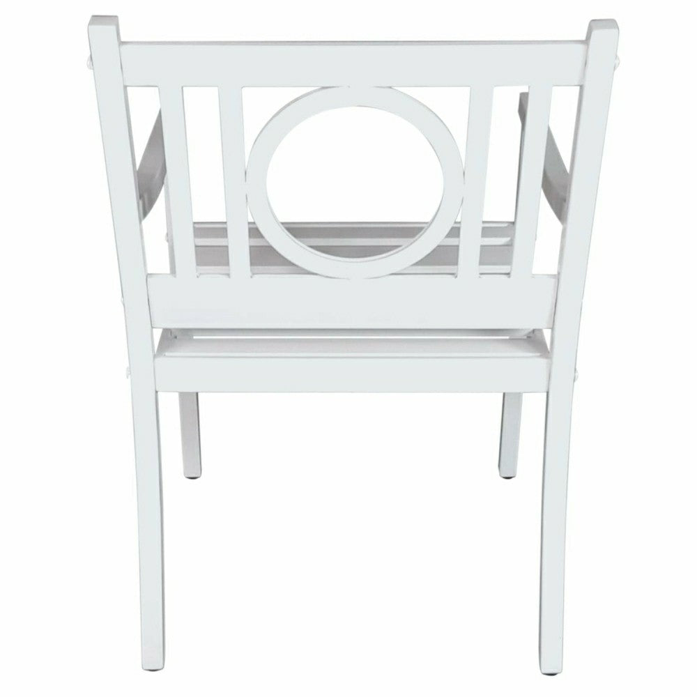 Plow & Hearth Grammercy Outdoor Chair, White
