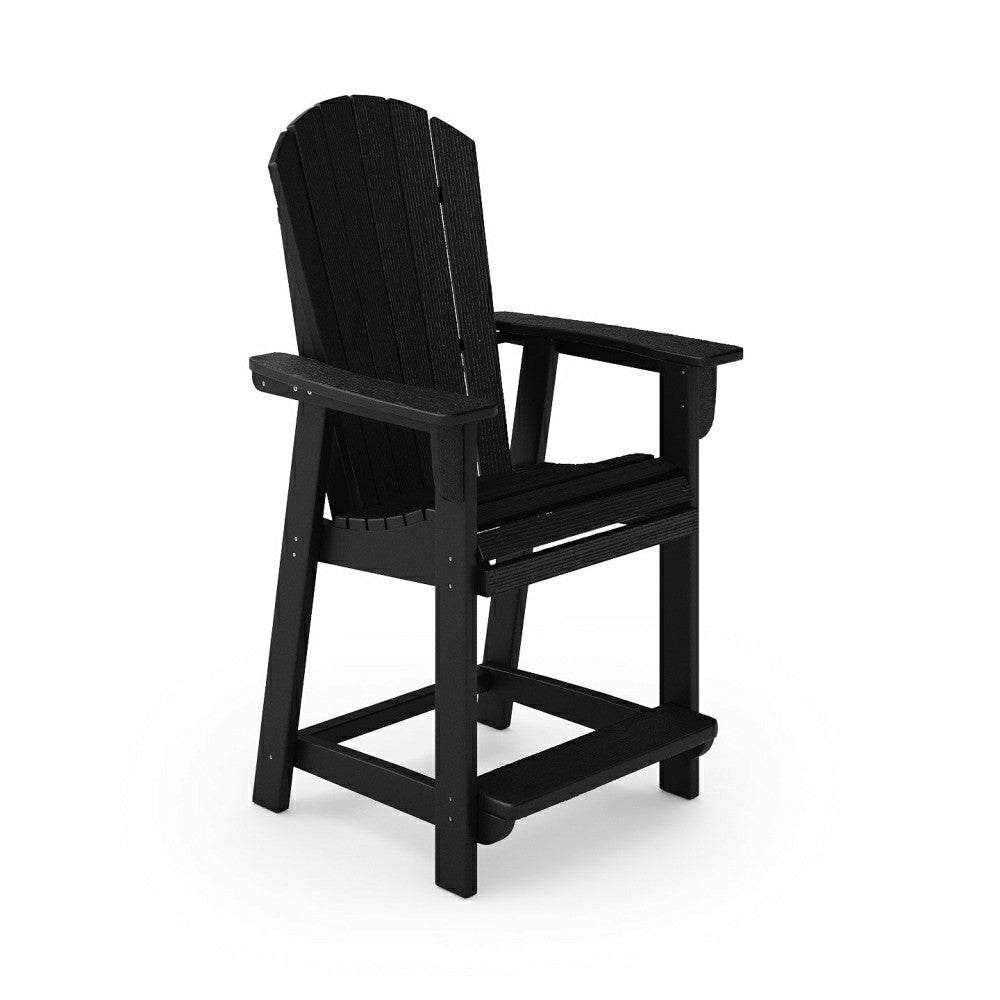 Plow & Hearth St Simons Fan Back Counter Chair (Premium)