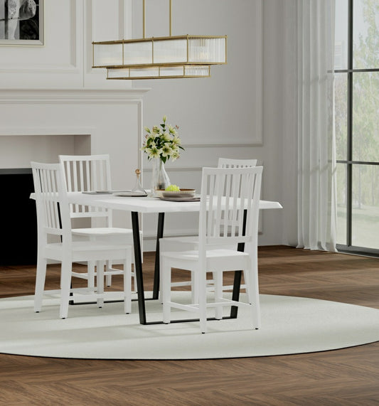 Plow & Hearth Hudson Dining Chair, Whitewash