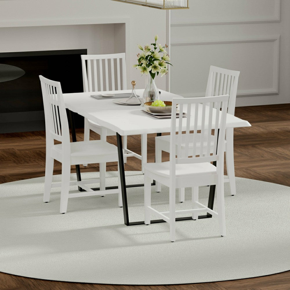 Plow & Hearth Hudson Dining Chair, Whitewash