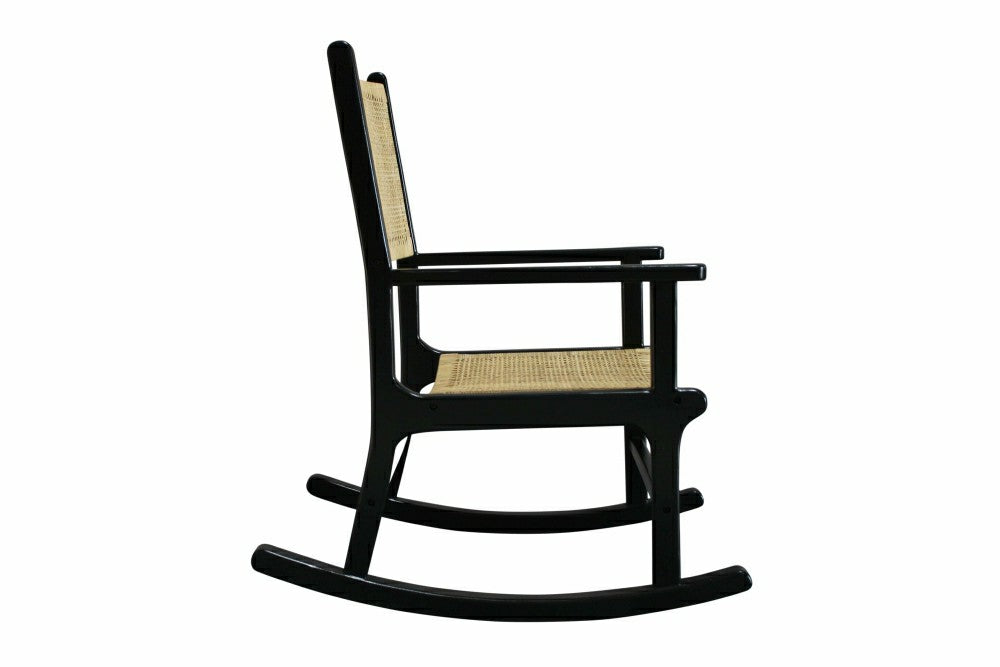 Plow & Hearth Karson Rocking Chair, Black