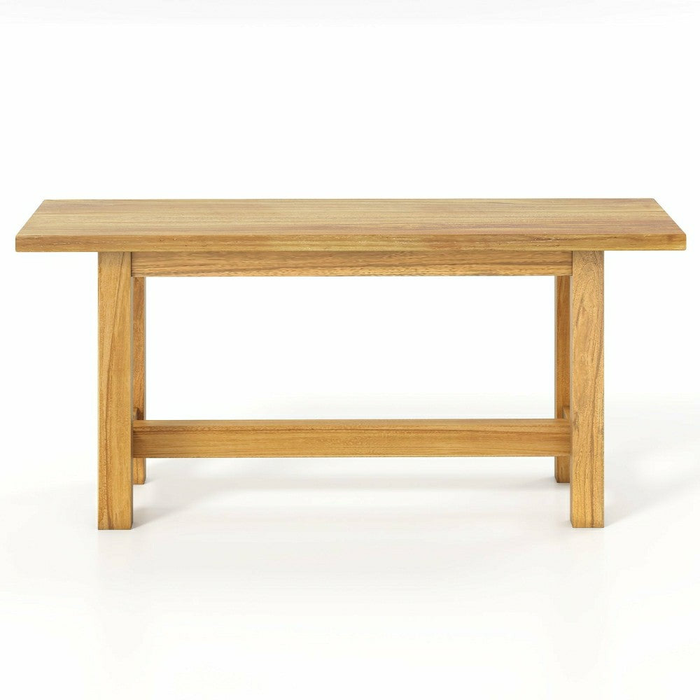 Plow & Hearth Outdoor Teak Wood Bench