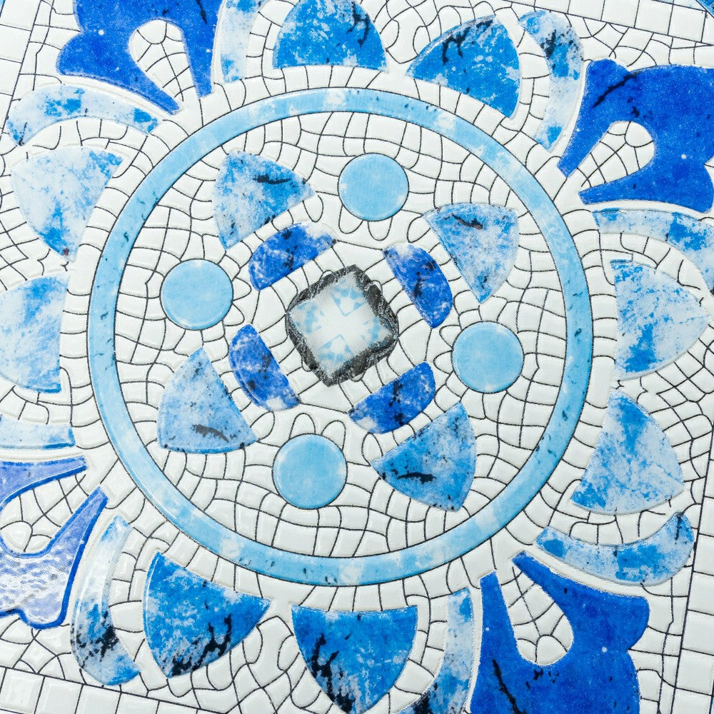 Plow & Hearth Santorini Breeze Mosaic Bistro Table