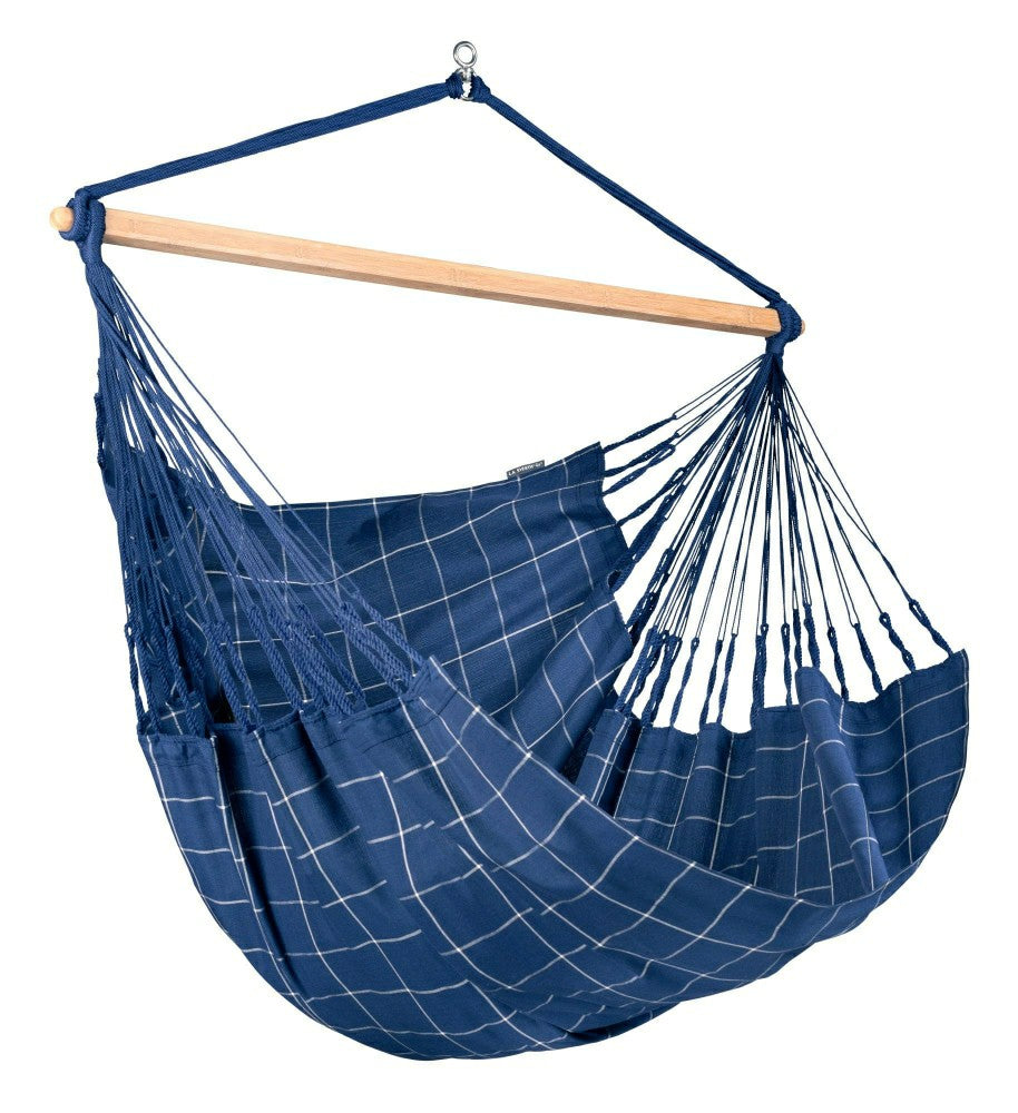 Plow & Hearth Domingo Marine - Weather-Resistant Kingsize Hammock Chair