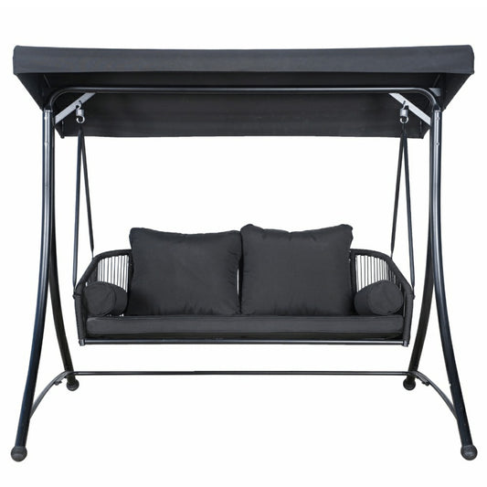 Plow & Hearth East Green Ramona Patio Swing with Canopy Stand