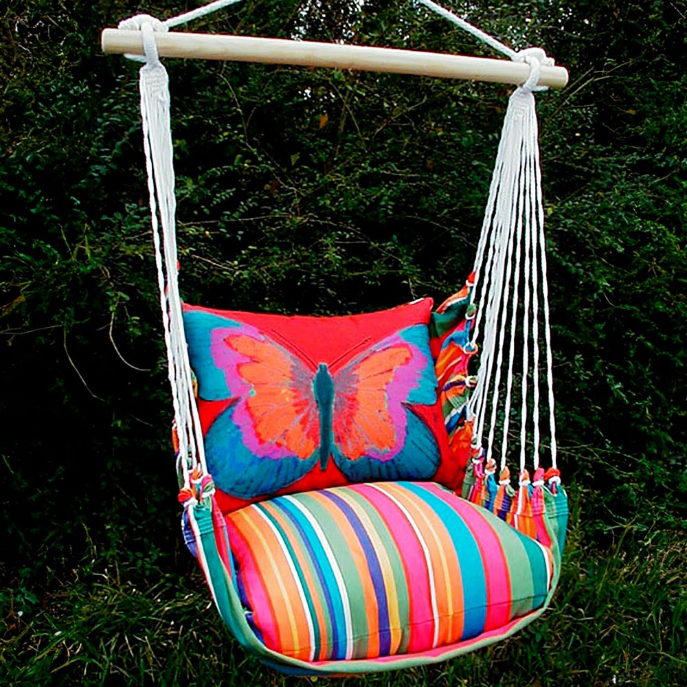 Plow & Hearth Butterfly Hammock Swing With Tote