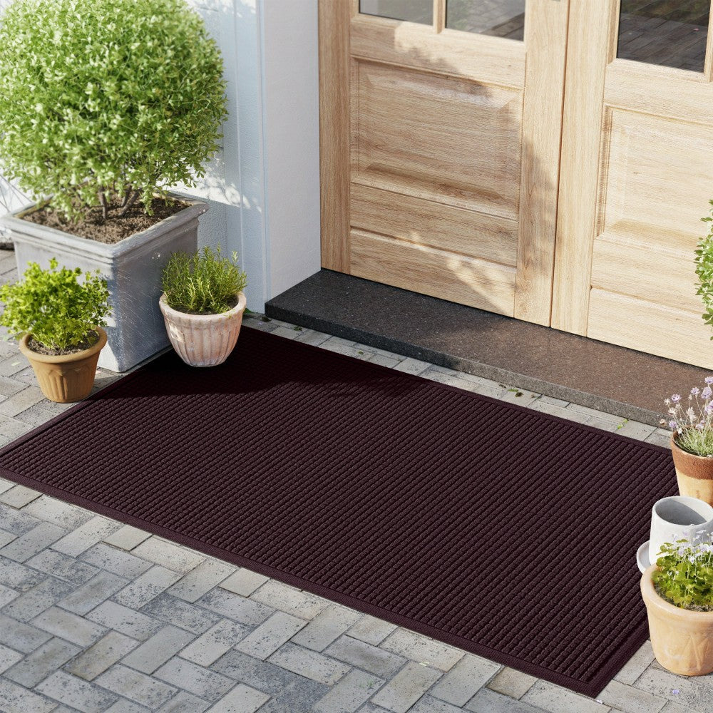 Plow & Hearth WaterHog® Indoor/Outdoor Cubes Doormat, 4' x 6'