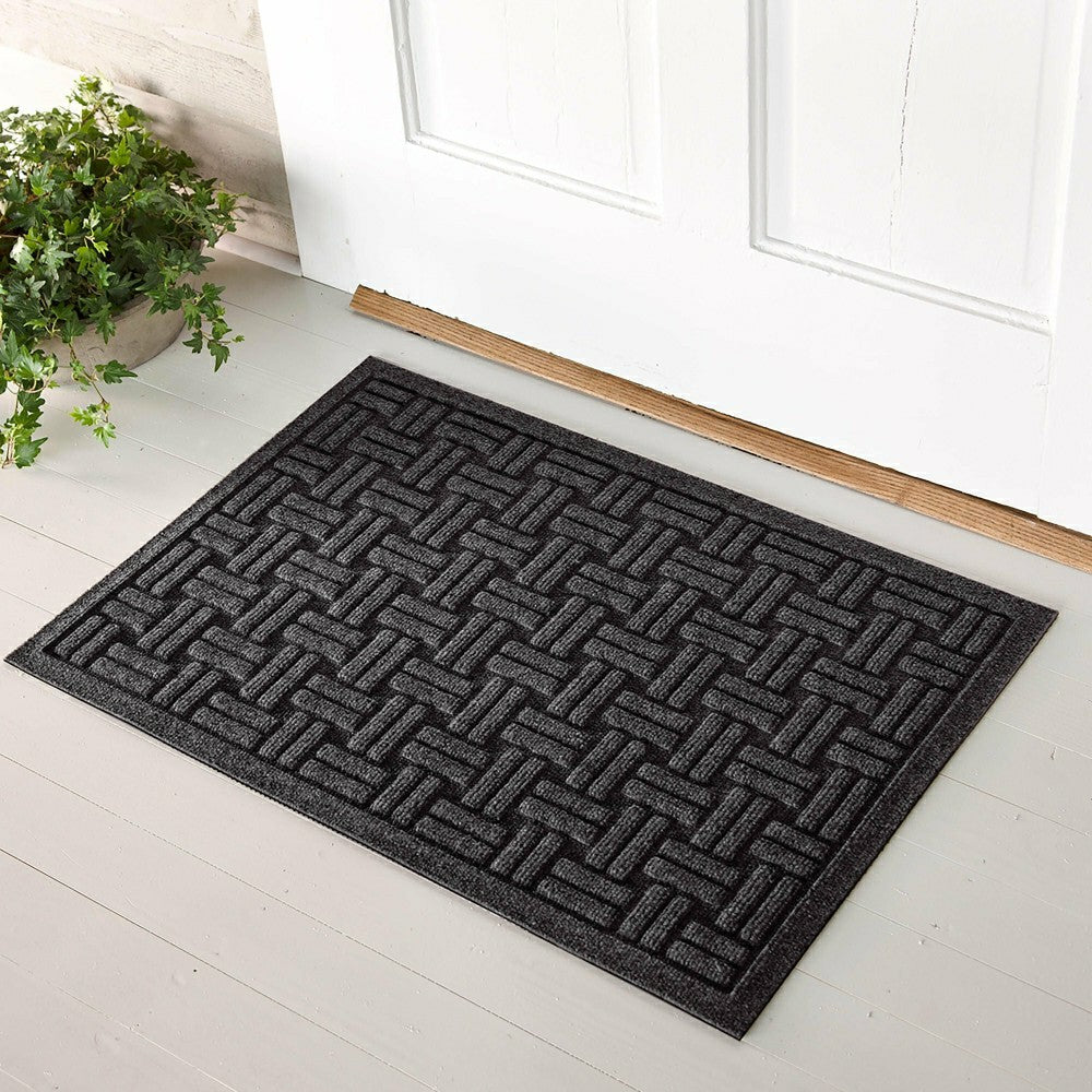 Plow & Hearth WaterHog® Basket Weave Doormat, 2' x 5'