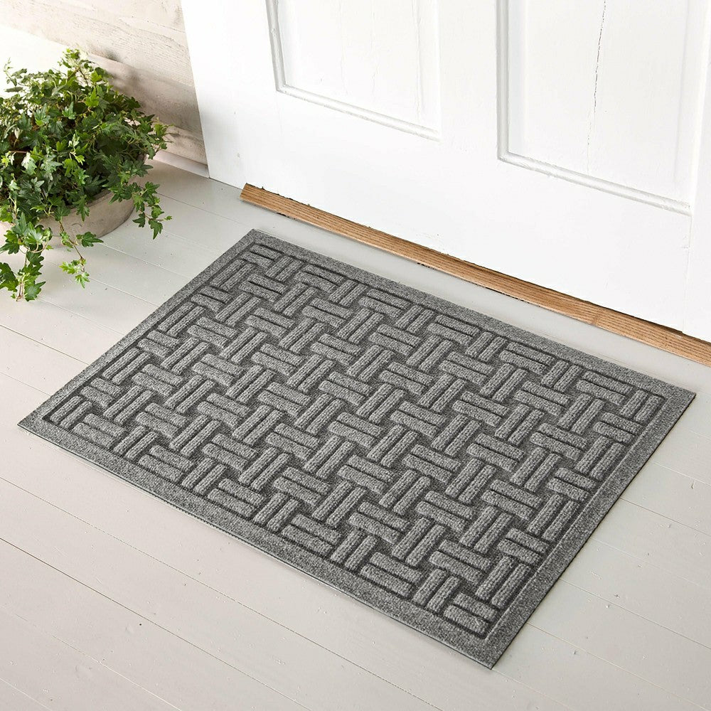 Plow & Hearth WaterHog® Basket Weave Doormat, 3' x 7'