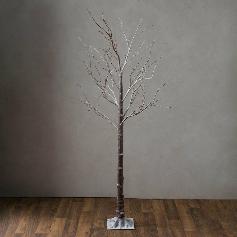 Plow & Hearth Extra Large Indoor/Outdoor Birch Tree with 750 Warm White Lights