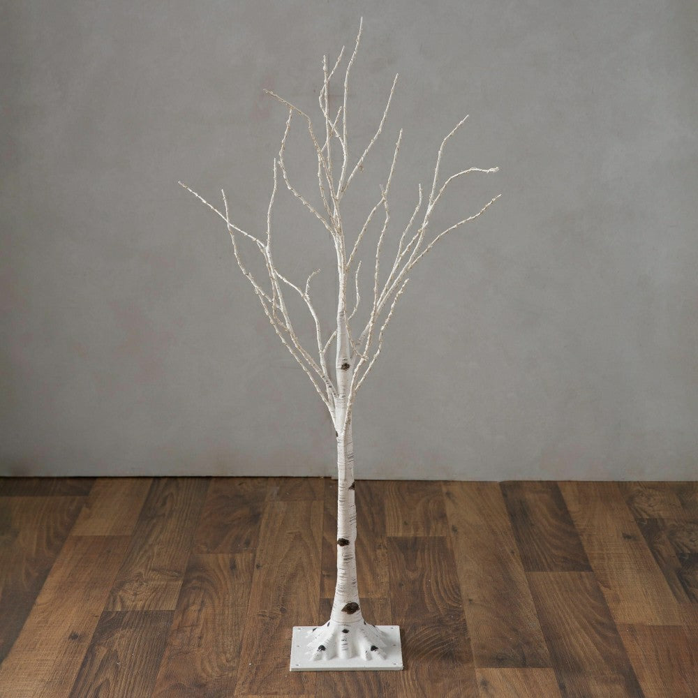 Plow & Hearth Small Indoor/Outdoor Birch Tree with 300 Warm White Lights