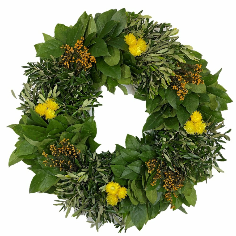 Plow & Hearth Spring Meadow Wreath, 24"