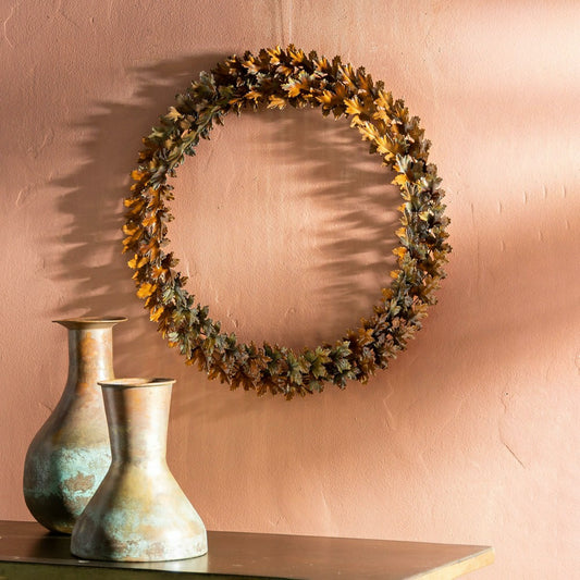 Plow & Hearth 18' FALL LEAF WREATH