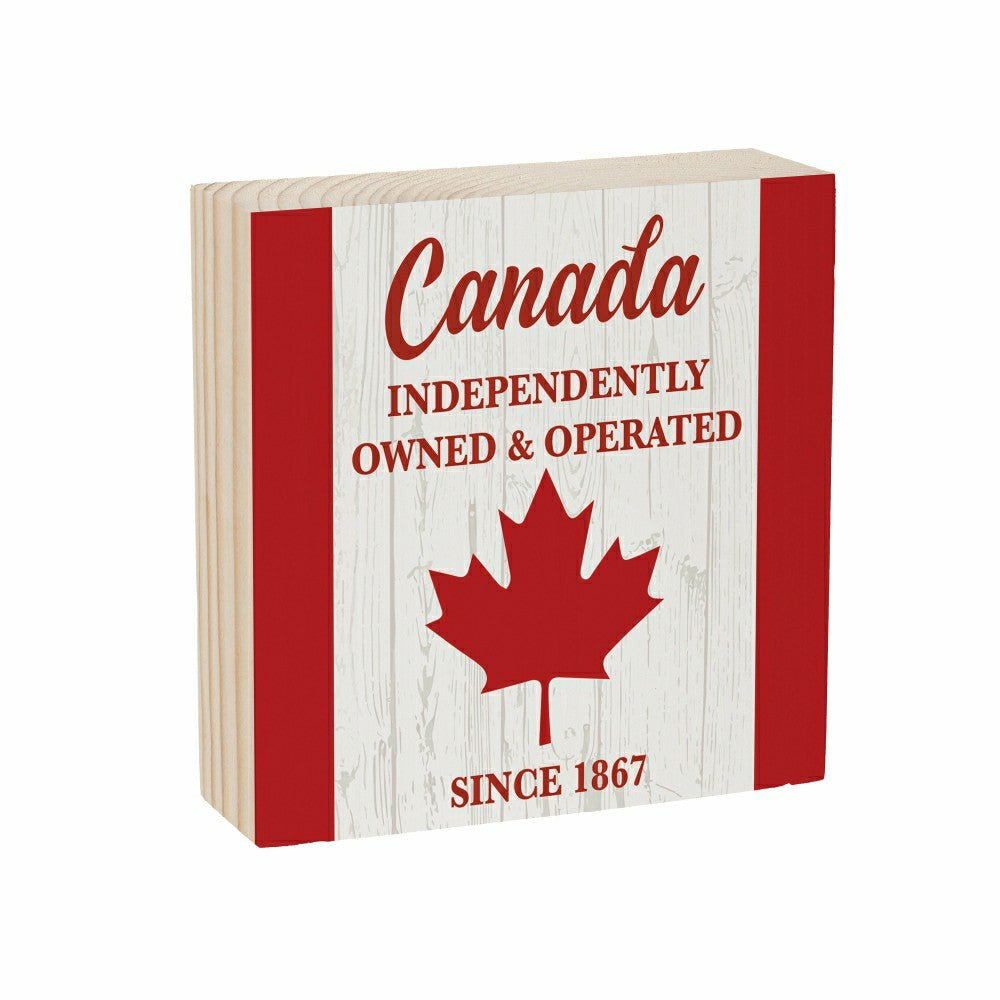 Plow & Hearth Canada Pride Mini Plock (6"x6”x1.9“)