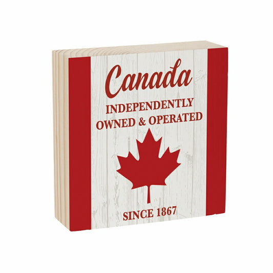 Plow & Hearth Canada Pride Mini Plock (6"x6”x1.9“)