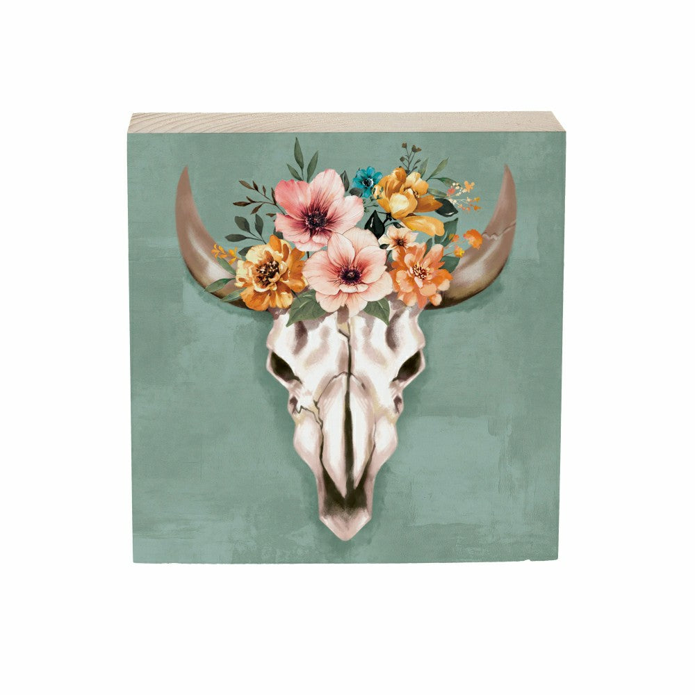 Plow & Hearth Southwest/Texas Longhorn/ Horse​ Mini Plock (6"x6”x1.9“)