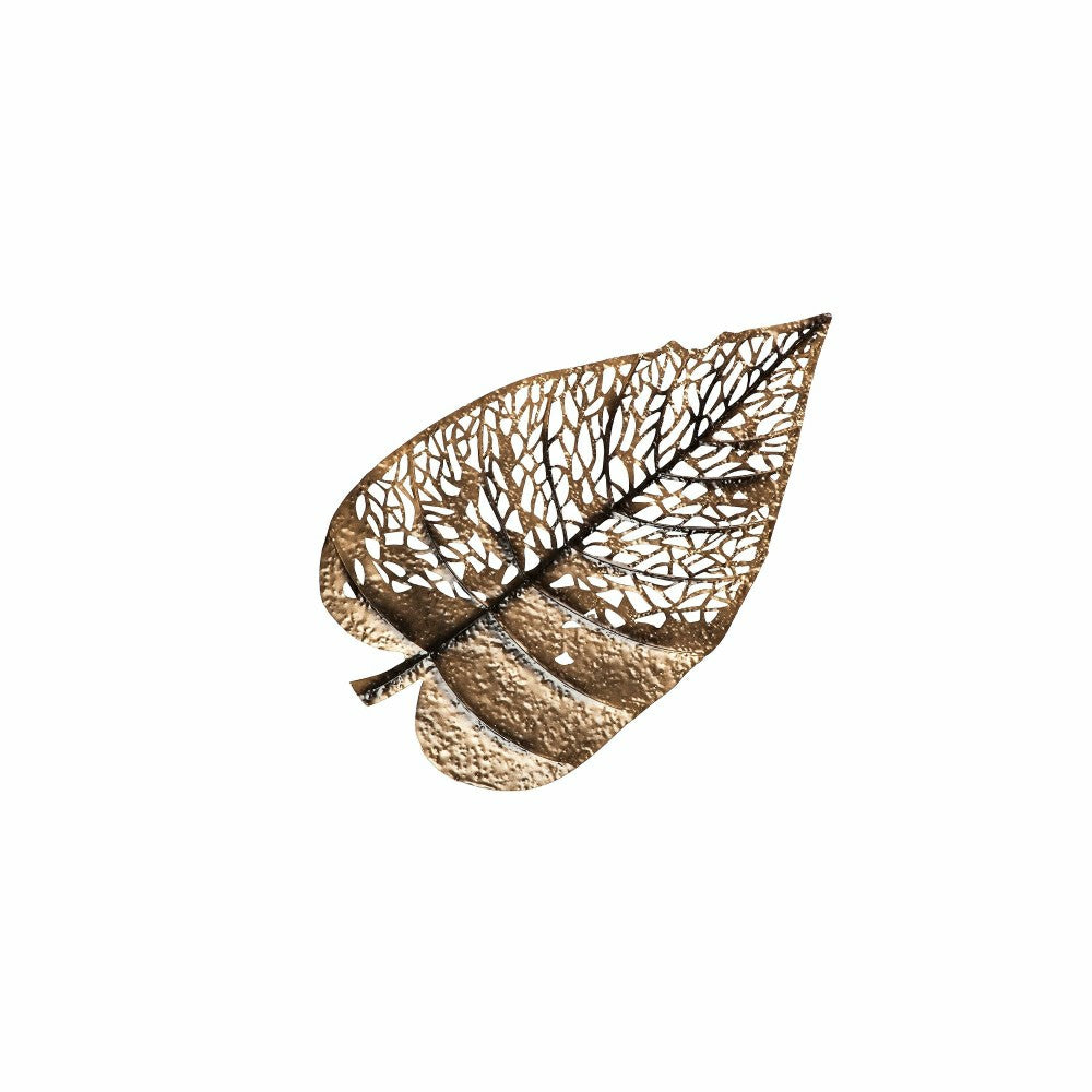 Plow & Hearth Set of 3 Metal Decorative Leaves Wall Décor