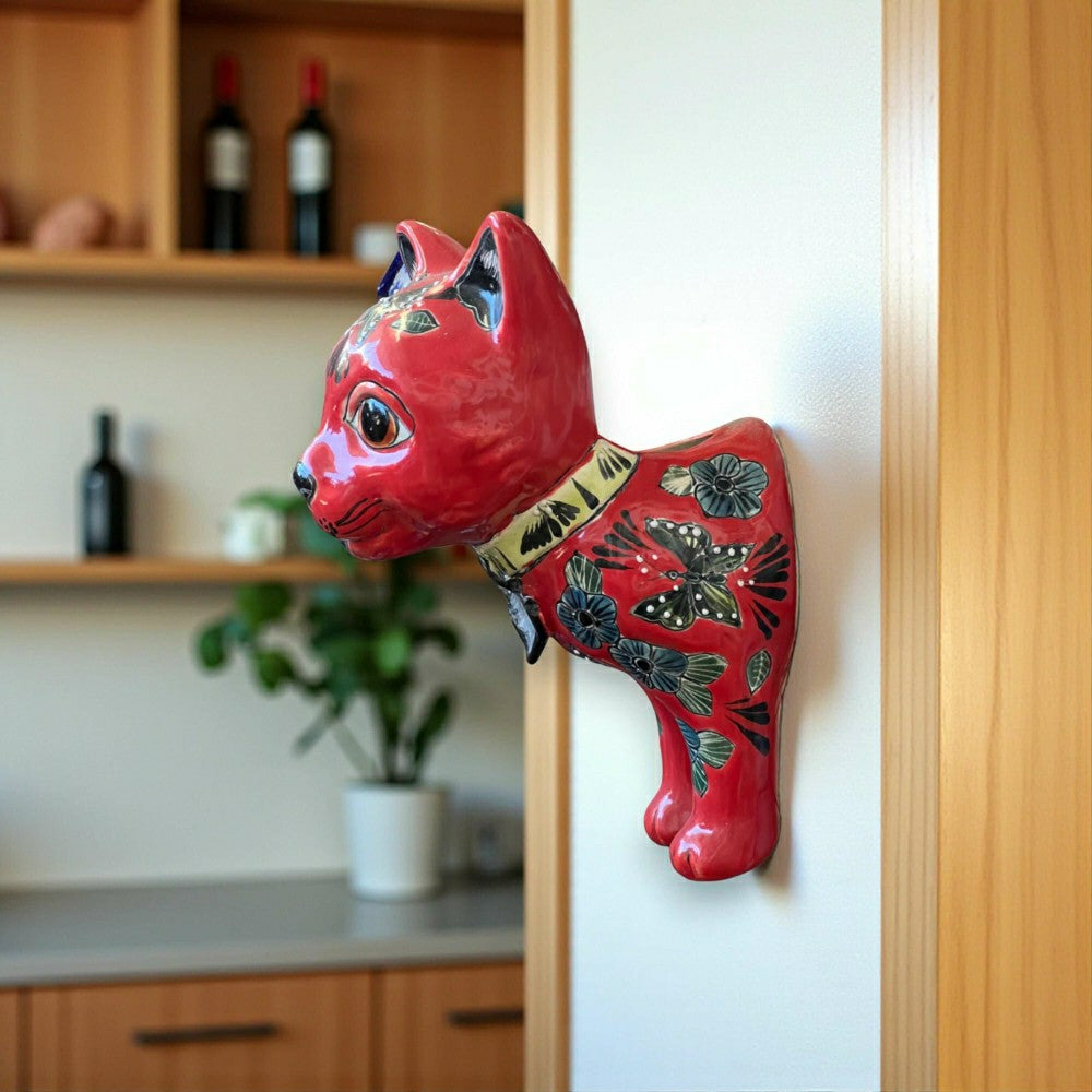 Plow & Hearth Talavera Cat Wall Planter