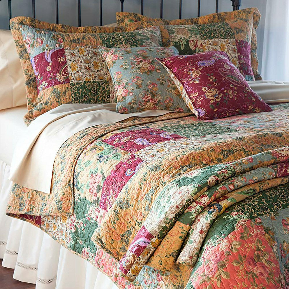 Plow & Hearth Set of 2 Floral Paisley Decorative Pillows