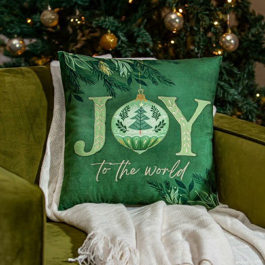 Plow & Hearth Shades of Emerald Throw Pillow Shades of Emerald Square Pillow, 16"