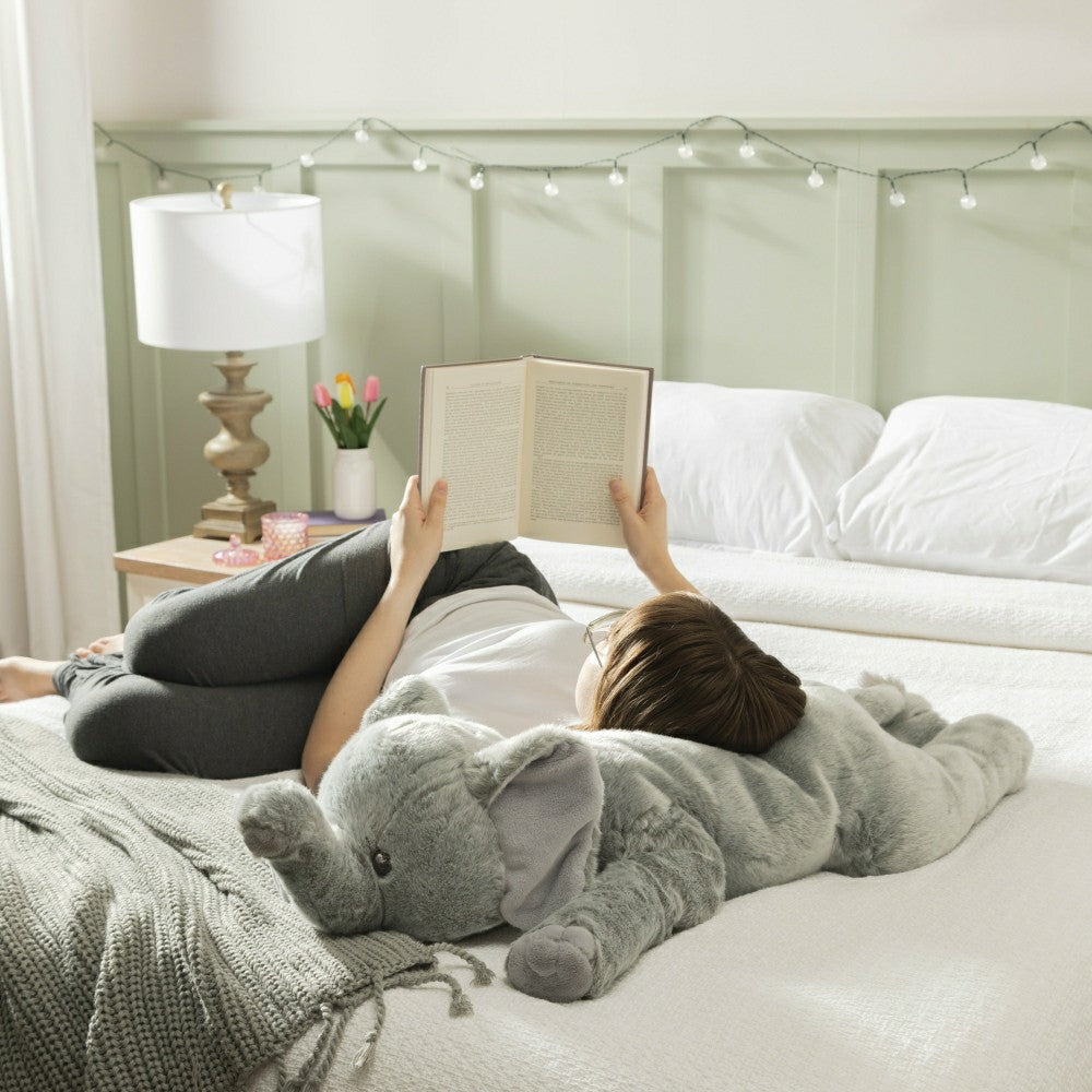 Plow & Hearth Plush 36" Soft Fur Animal Body Pillow