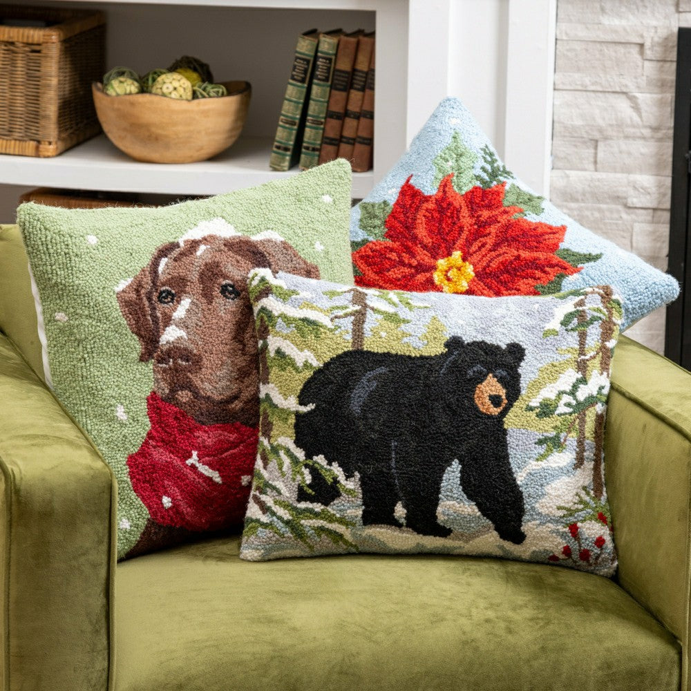 Plow & Hearth Snow Bear Hook Pillow