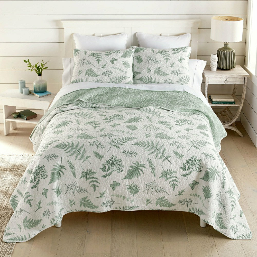 Plow & Hearth Botanical Quilt Set