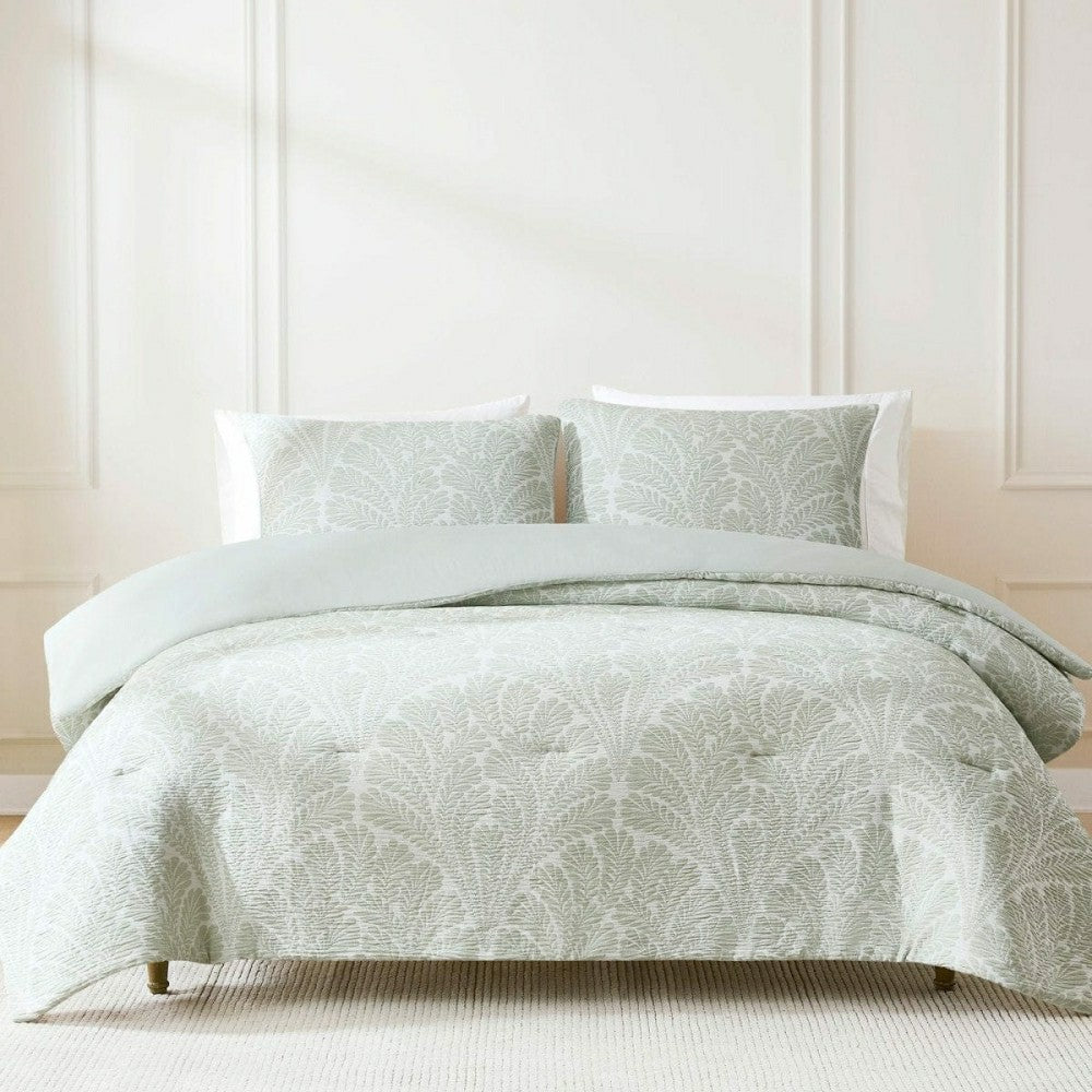 Plow & Hearth Willow Garden Restorative Gauze Jacquard Comforter Set