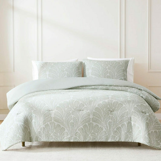 Plow & Hearth Willow Garden Restorative Gauze Jacquard Comforter Set