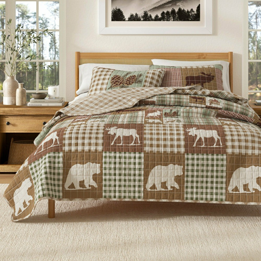 Plow & Hearth Rustic Landscape Quilt Set