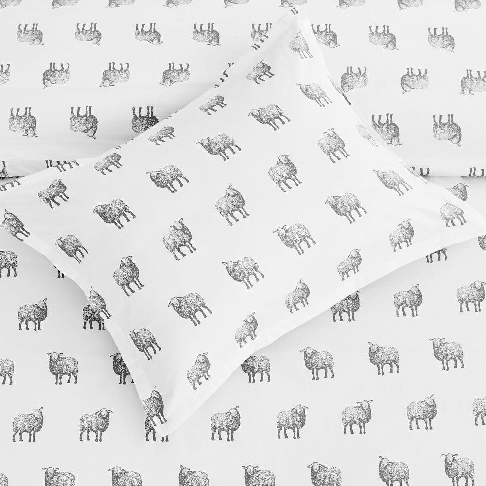 Plow & Hearth Sheep Printed Duvet Set