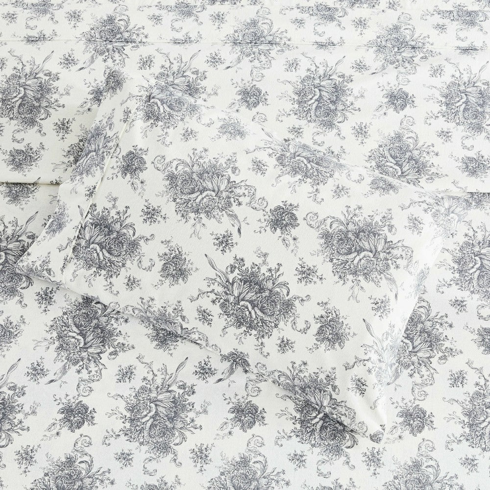 Plow & Hearth Petit Toile Flannel Sheet Sets